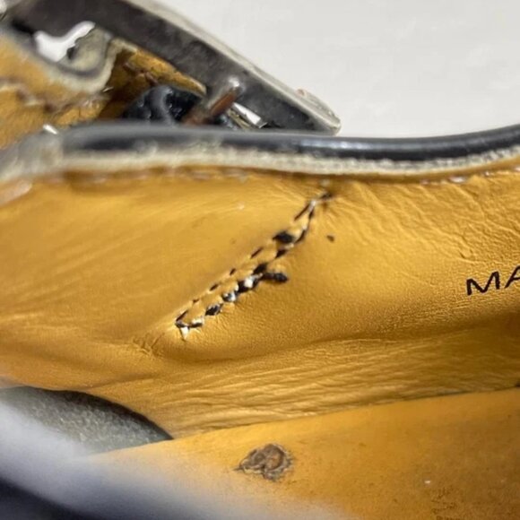 Dr Martens 8251 Mary Jane Sandals Black Leather Buckle Women's 6 UK England Made - Picture 9 of 11